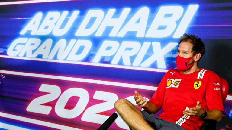 2020: Der GP von Abu Dhabi ist der letzte, den Vettel für Ferrari fahren wird. In der kommenden Saison fährt der deutsche Rennfahrer für Aston Martin.