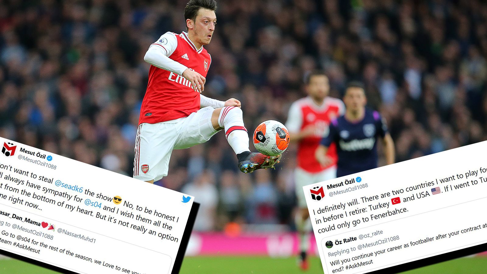 Mesut Özil News: Twitter Q & A about Schalke, DFB, Messi, CR7 & Co. |  Football News