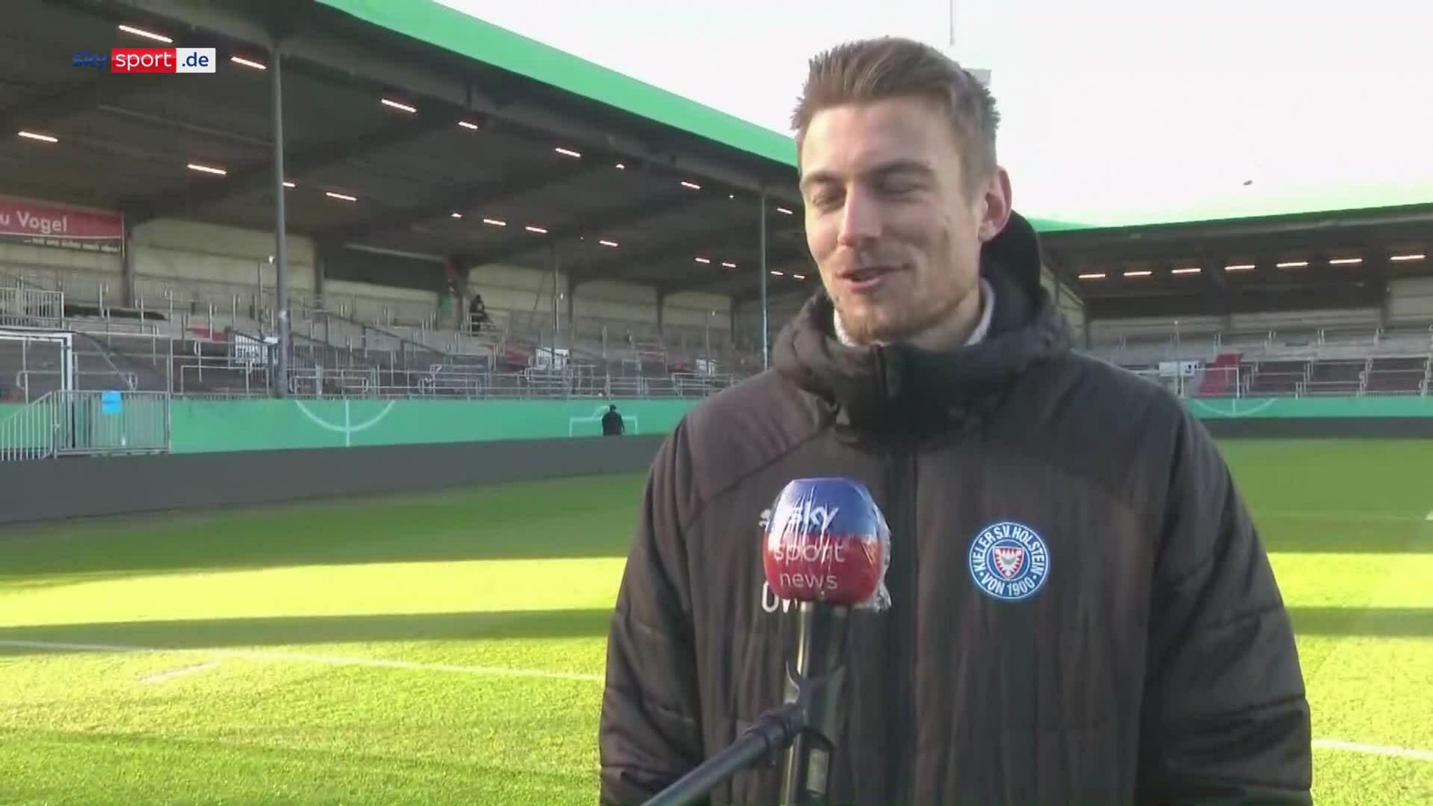 Kiel Video Hauke Wahl vor dem DFBPokalSpiel gegen Bayern Fußball