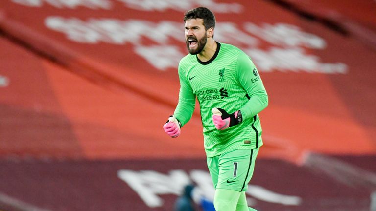 Tor: Alisson Becker (Liverpool)