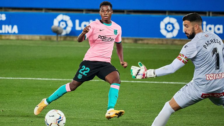 Platz 8: Ansu Fati (FC Barcelona) - Marktwert: 79,3 Millionen Euro | + 12,06 Millionen Euro