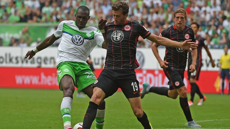 Abraham Pflichtspiel-Debüt für Eintracht Frankfurt am 16.08.2015 gegen den VfL Wolfsburg