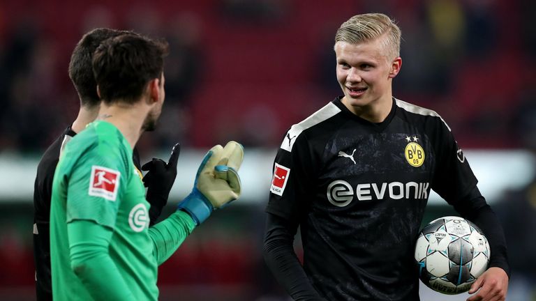 2nd place: Erling Haaland (Borussia Dortmund), FC Augsburg against Borussia Dortmund (3: 5) on January 18th, 2020 (19 years, 181 days)