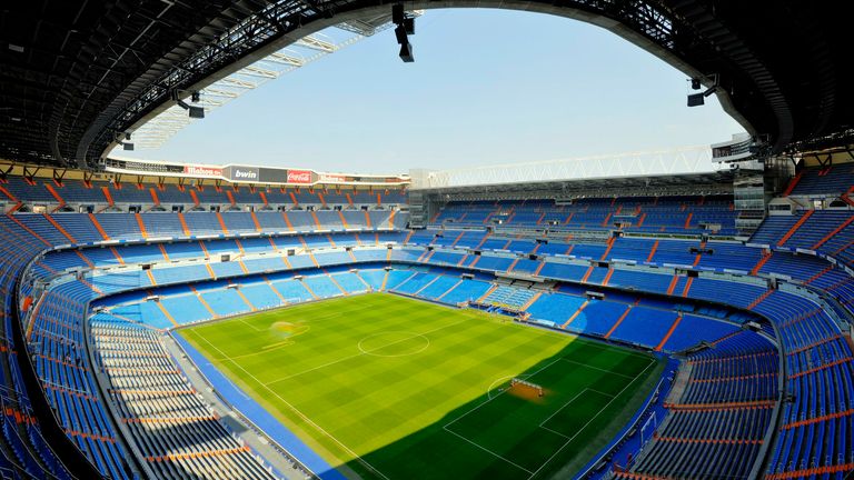 8th place: Santiago Bernabeu Stadium, Madrid (81,044 seats)