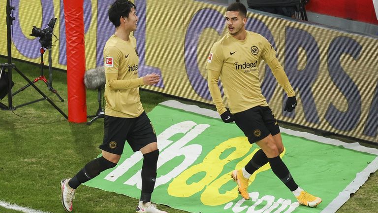 Frankfurt: Andre Silva (13 Torbeteiligungen/ 11 Tore/ 2 Assists) und Daichi Kamada (7 Torbeteiligungen/ 2 Tore/ 5 Assists)