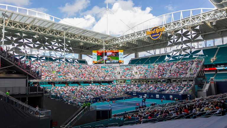 Platz 11: Hard Rock Stadium (14.000 Plätze), Miami (WTA-Turnier Miami, Miami Masters)