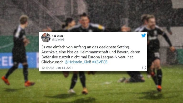Die Netzreaktionen zum Sieg von Holstein Kiel gegen den FC Bayern.