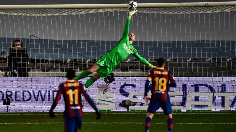 Marc-Andre ter Stegen stellte einmal mehr seine Klasse unter Beweis.