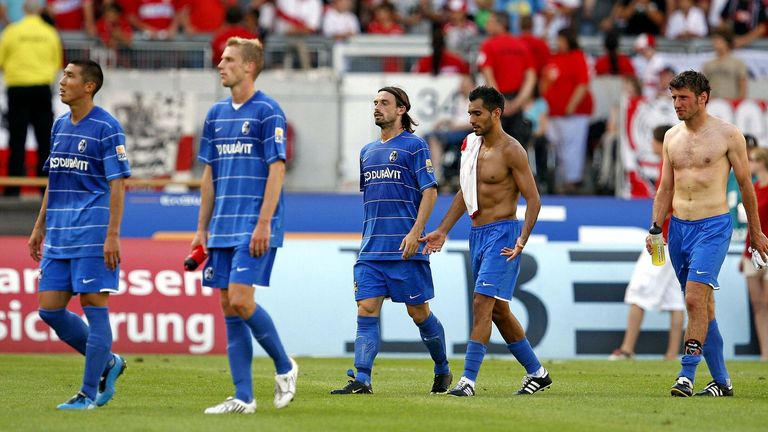 SC Freiburg: 18 Spiele (2.6.2005 - 22.8.2009, mit drei Saisons 2. Liga dazwischen)