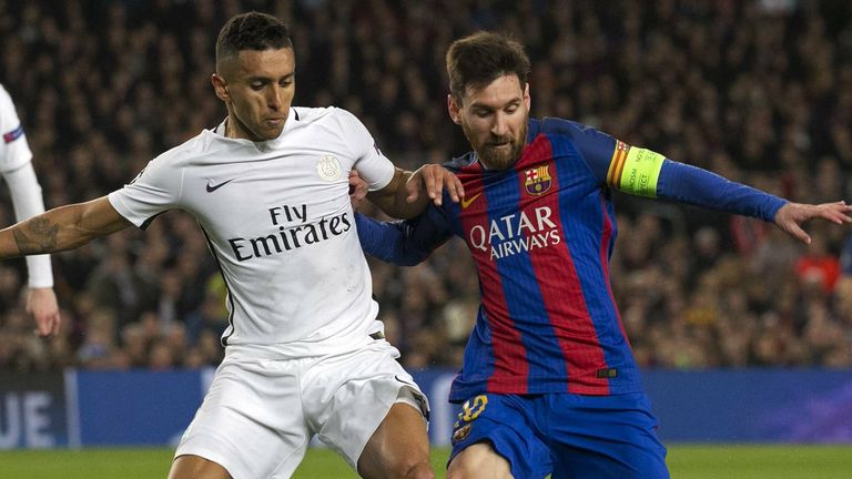 Der FC Barcelona und Paris St. Germain treffen im Achtelfinale der CL aufeinander.