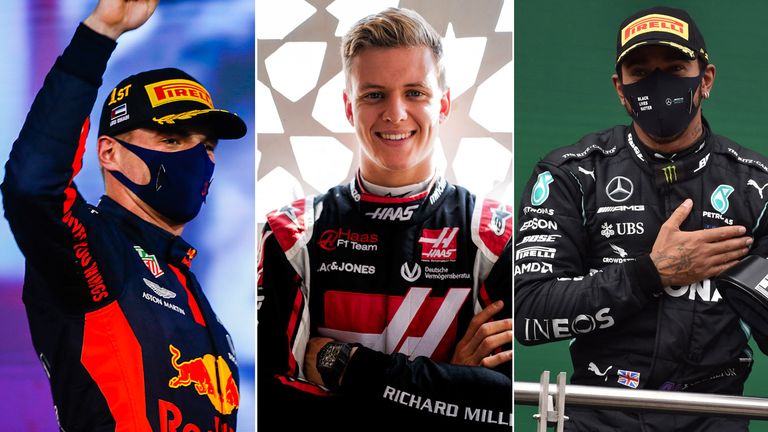 Die neue Formel-1-Saison hat wieder einmal viele spannende Personalien zu bieten - unter anderem Newcomer Mick Schumacher (M.).