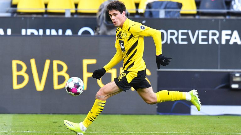 Platz 3: Giovanni Reyna (Borussia Dortmund) - Marktwert: 39,87 Millionen Euro