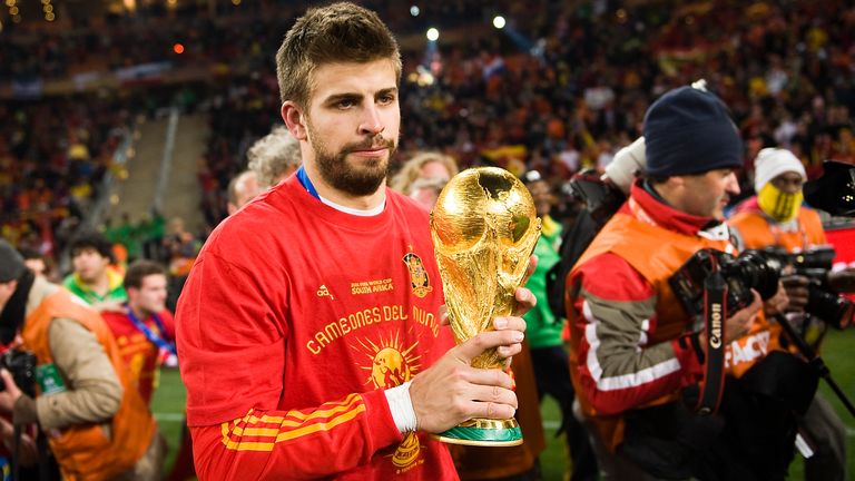 Gerard Piqué (FC Barcelona) - Weltmeister 2010 mit Spanien