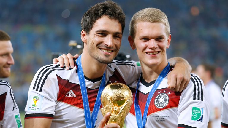 Matthias Ginter (r) (Borussia Mönchengladbach) - Weltmeister 2014 mit Deutschland