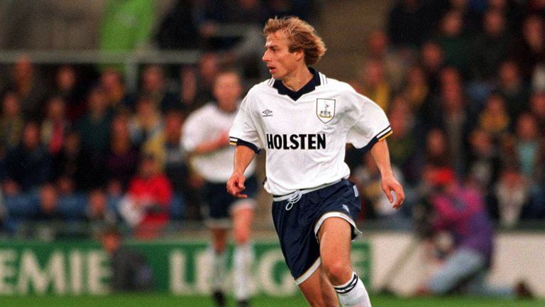 Platz 3: Jürgen Klinsmann (Tottenham); Tore: 29