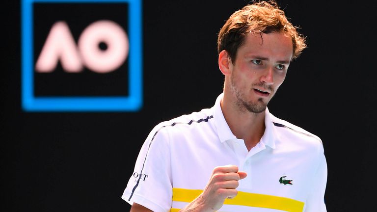 Daniil Medvedev steht im Achtelfinale der Australian Open.