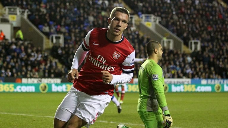 Platz 7: Lukas Podolski (Arsenal); Tore: 19