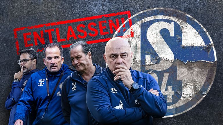 Der FC Schalke 04 hat 2020/21 vier Trainer entlassen: David Wagner, Manuel Baum, Huub Stevens und Christian Gross.