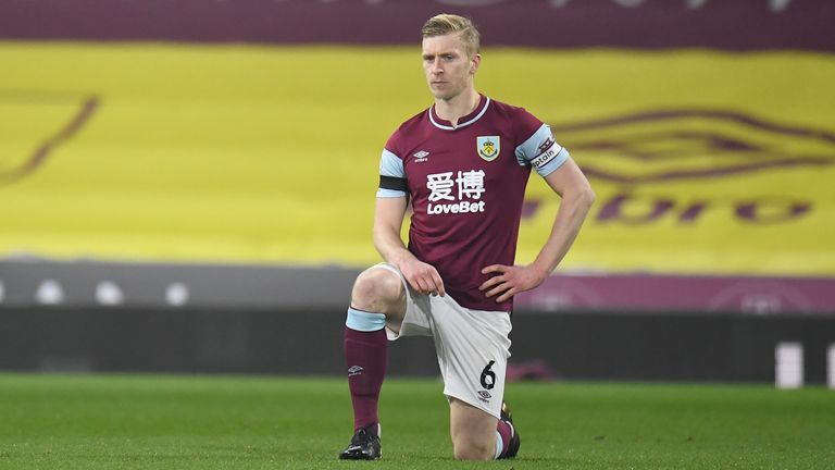 FC Burnley: Ben Mee. 2011 war er als Leihspieler von Manchester City schon bei Burnley. Im Januar 2012 wurde er fest verpflichtet.