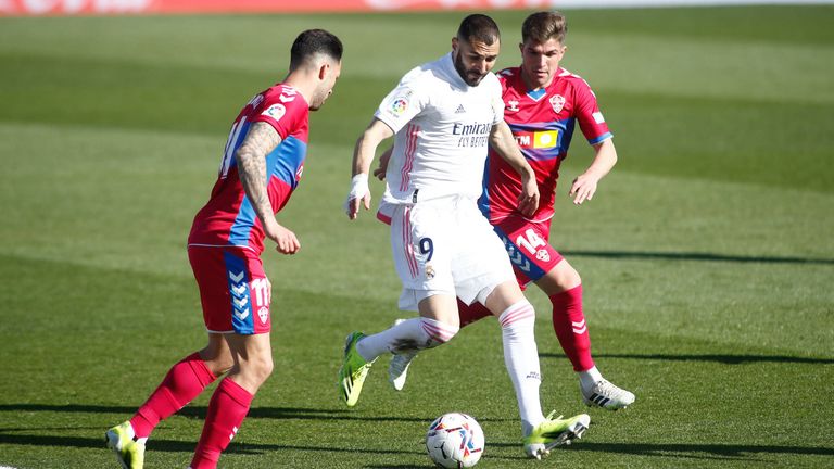 Karim Benzema ist der Mann des Spiels gegen Elche.