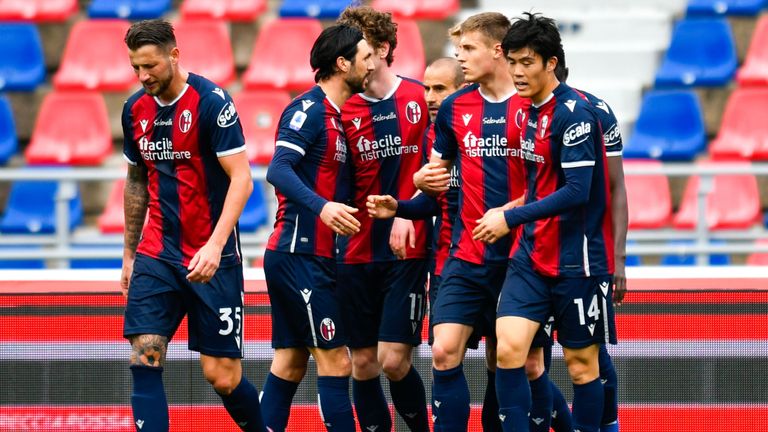 Platz 2 (geteilt): FC Bologna mit 16 verschiedenen Torschützen