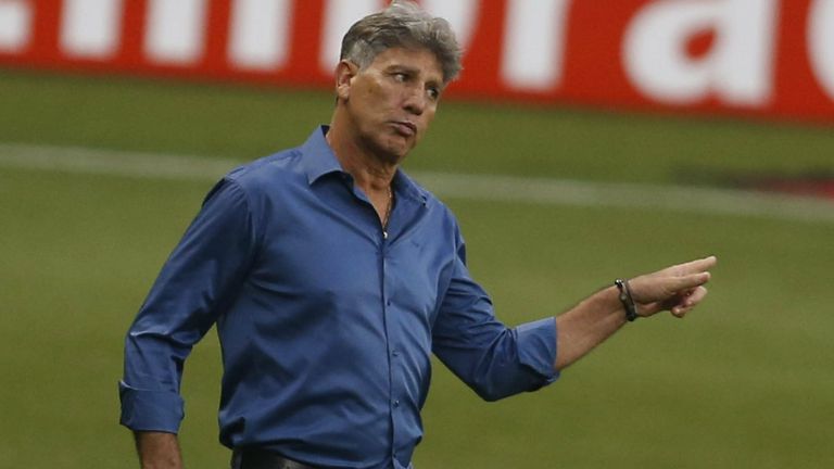 Renato Gaucho, Trainer von Gremio Porto Alegre, ist in der brasilianischen ersten Liga aktuell am längsten im Amt.
