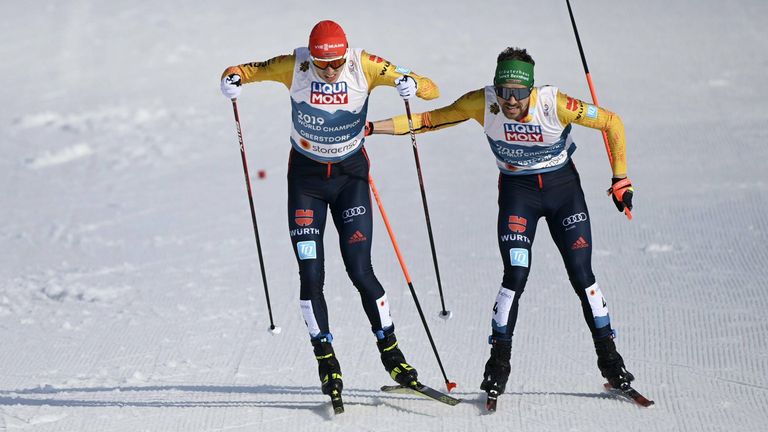 Eric Frenzel und Fabian Rießle holen Bronze.