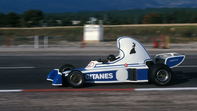 1975: Jacques Laffite im ersten F1-Wagen von Ligier, dem JS5-Matra.