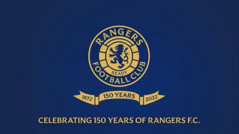 Zum 150. Geburtstag erhält das Emblem der Rangers einen neuen Anstrich und ein Banner. (Quelle: https://twitter.com/RangersFC)