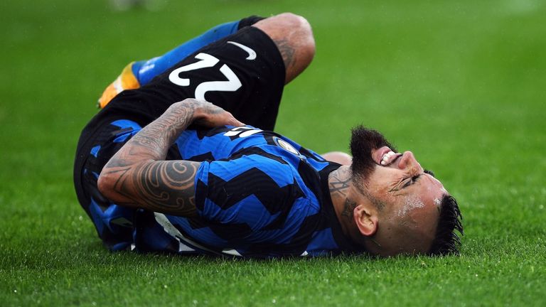 Inter-Star Arturo Vidal fällt vorerst aus.