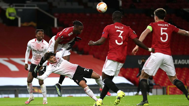Manchester United und der AC Milan trennen sich in der Europa League im Old Trafford Remis. 