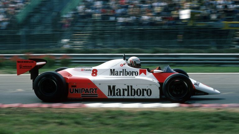 1982: Der McLaren erinnert an eine Zigarettenschachtel.