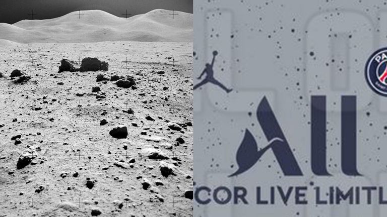 ... dass es im Mond-Look daherkommt. Zumindest ähnelt das Jersey tatsächlich Bildern von der Oberfläche des Mondes. Es soll in der Rückrunde 2021/22 zum Einsatz kommen. (Quelle: footyheadlines.com)