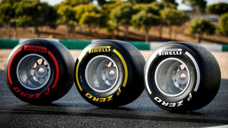 Auch in der Saison 2021 haben die Pirelli-Reifen zur Unterscheidung der Mischungen die drei obligatorischen Farben Rot, Gelb und Weiß.