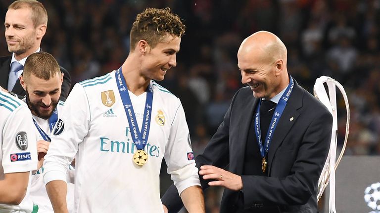 Zidane spricht über eine mögliche Rückkehr von Ronaldo. 