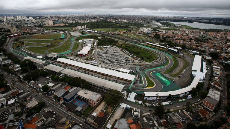 Shortest distance to the first corner: Autodromo José Carlos Pace, Sao Paulo/Brazil - 190 meters