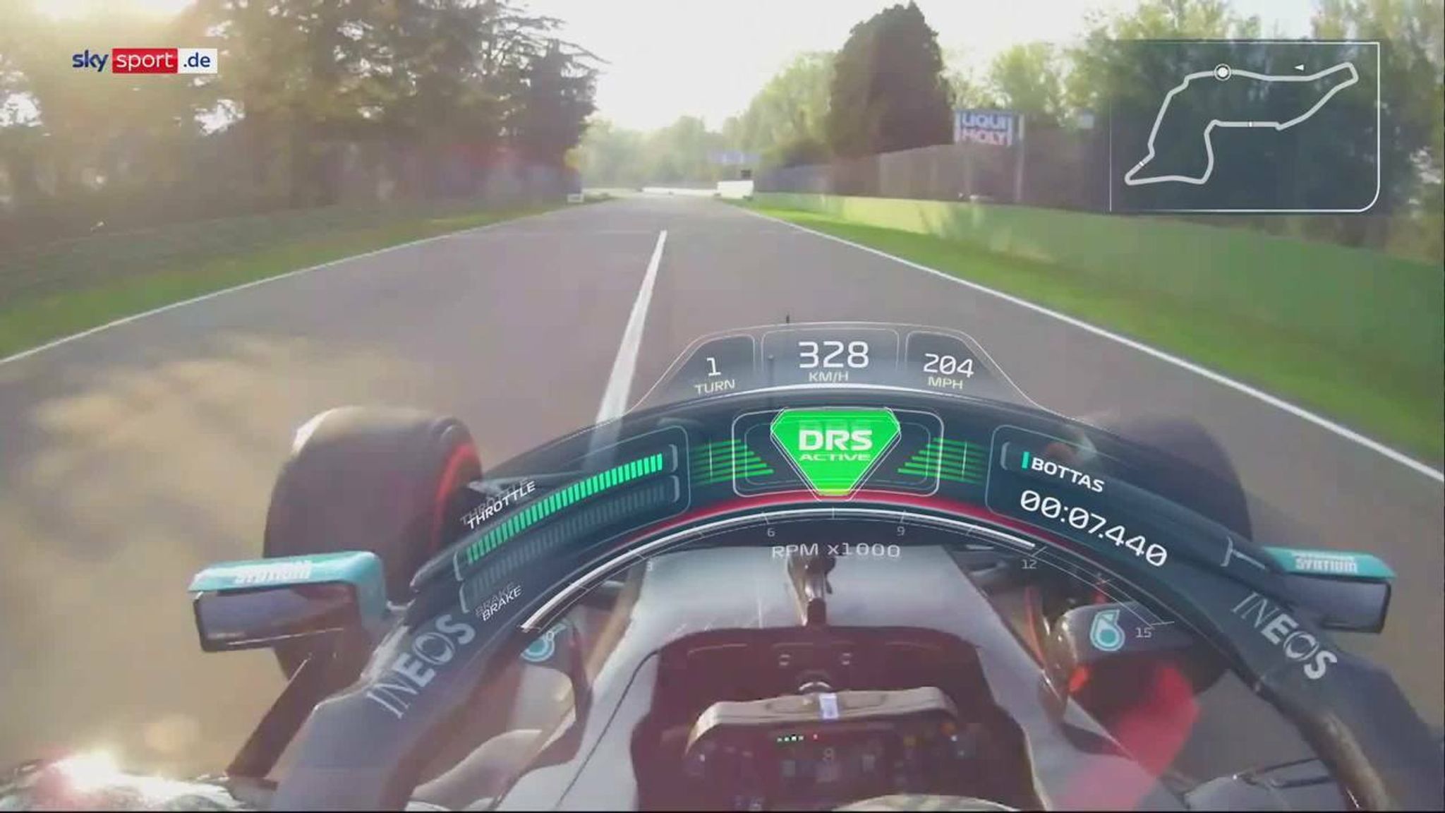 Formel 1 Video Streckenvorstellung Imola aus dem Cockpit von Valtteri Bottas Formel 1 News Sky Sport
