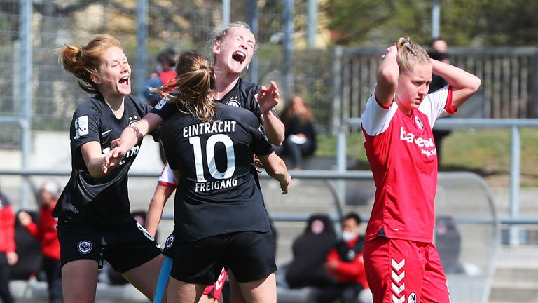 Frankfurt Nach Sieg Gegen Freiburg Im Pokalfinale Der Frauen Fussball News Sky Sport