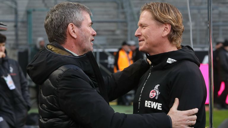 1. FC Köln: Trainer 2020/21: Markus Gisdol (11/19-04/21), Friedhelm Funkel (04/21); Trainer 2021/22: ungeklärt, als mögliche Kandidaten gelten Steffen Baumgart und Peter Stöger.