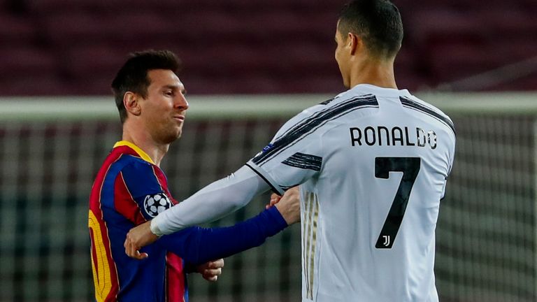Cristiano Ronaldo und Lionel Messi als Konkurrenten.