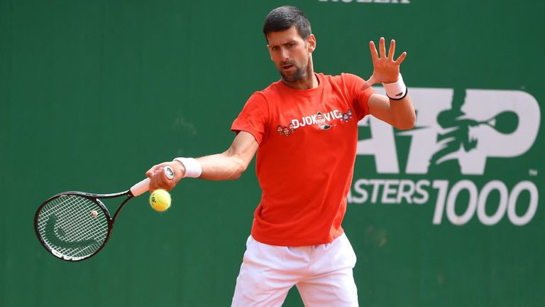 Novak Djokovic steht im Achtelfinale von Monte Carlo.