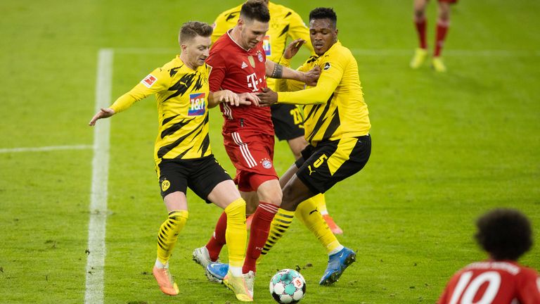 Beinhart im Zweikampf: Niemand beim FC Bayern bestritt so erfolgreich seine Zweikämpfe, wie Niklas Süle. Er gewann 65 Prozent der Duelle.