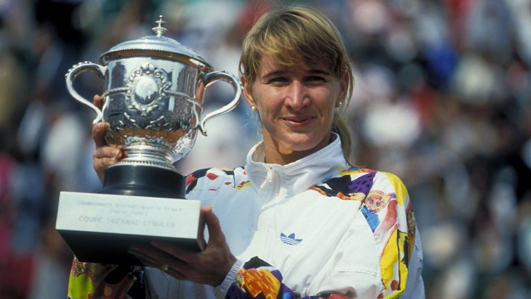 Steffi Graf gewinnt 1993 die Grand-Slam-Turniere in Paris, Wimbledon und New York.