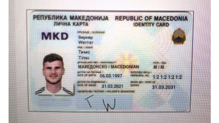 Timo Werner wird ''Ehrenbürger'' Nordmazedoniens (Quelle: twitter.com/MaderSid). 