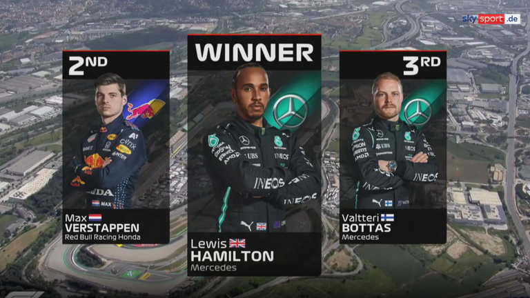 Lewis Hamilton gewinnt in Barcelona vor Max Verstappen und Valtteri Bottas. 