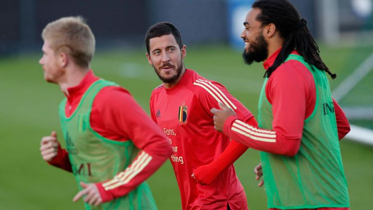 Eden Hazard (M.), Kapitän der belgischen Nationalmannschaft.