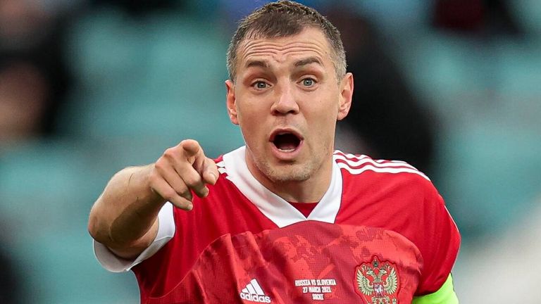 Artjom Dsjuba, Kapitän der russischen Nationalmannschaft.