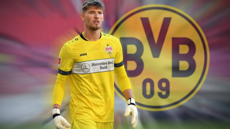 Stuttgarts Gregor Kobel steht unmittelbar vor einem Wechsel zum BVB.