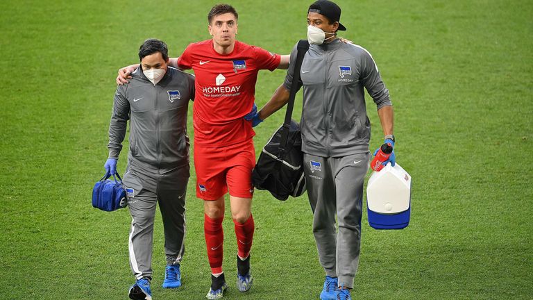 Krzysztof Piatek kann Hertha BSC in dieser Saison nicht mehr helfen. 