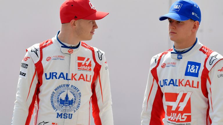 Nikita Masepin und Mick Schumacher duellieren sich im Haas.